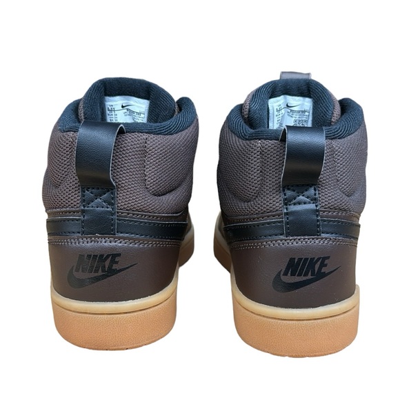 Nike Court Borough Mid 2 Boot GS 'Baroque Brown Gum' #BQ5440-200 - 5.5Y 7.5 Wms - Picture 7 of 14